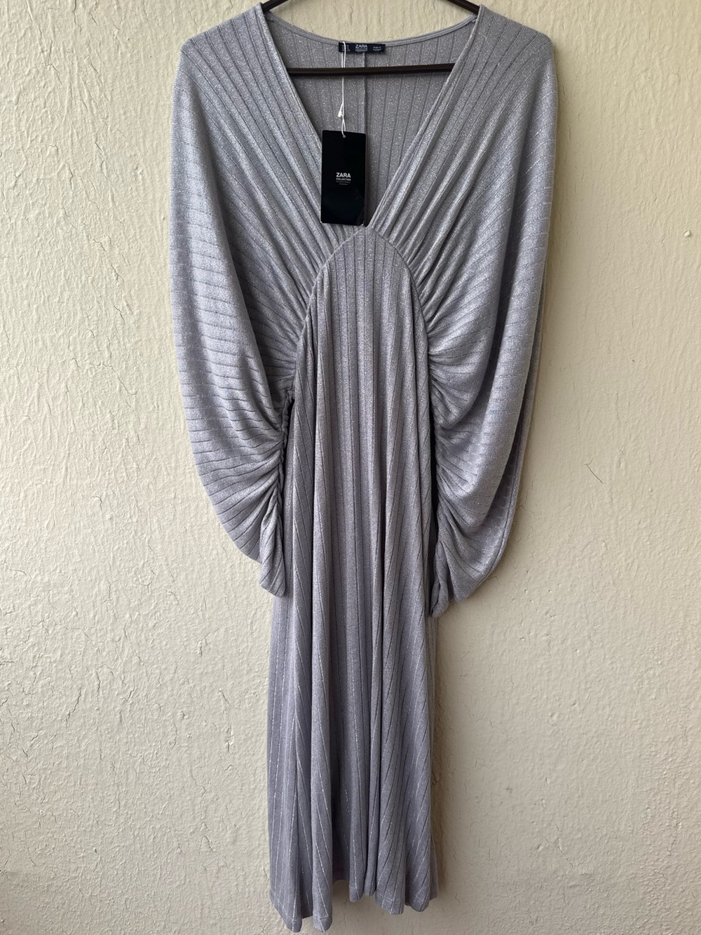 ZARA Collection Metallic Knit Midi Dress – Size M (NWT)
